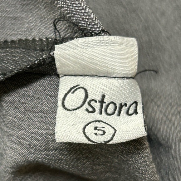 Ostora Gray Embroirdered Maxi Dress Art to Wear Size 44 - Picture 6 of 6